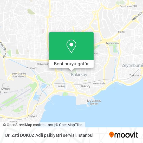 Dr. Zati DOKUZ Adli psikiyatri servisi harita