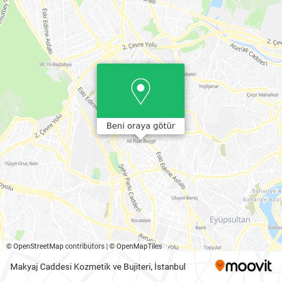 Makyaj Caddesi Kozmetik ve Bujiteri harita