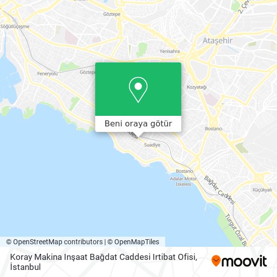 Koray Makina Inşaat Bağdat Caddesi Irtibat Ofisi harita