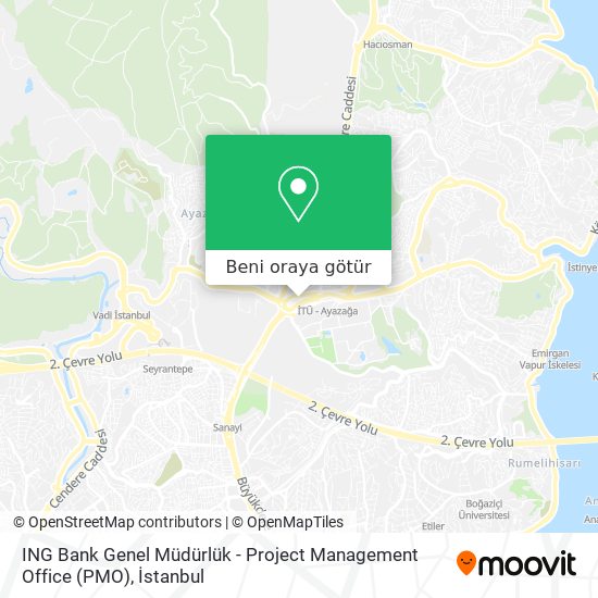 ING Bank Genel Müdürlük - Project Management Office (PMO) harita