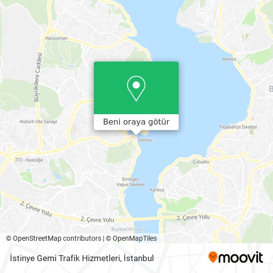 İstinye Gemi Trafik Hizmetleri harita