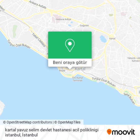 kartal yavuz selim devlet hastanesi acil poliklinigi istanbul harita