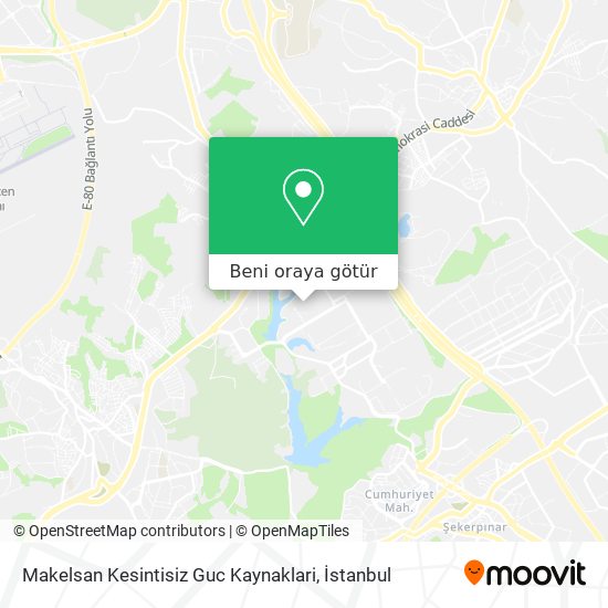 Makelsan Kesintisiz Guc Kaynaklari harita