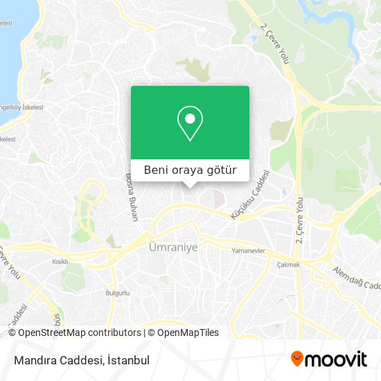 Mandıra Caddesi harita