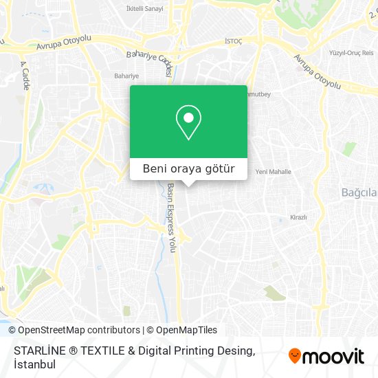 STARLİNE ® TEXTILE & Digital Printing Desing harita