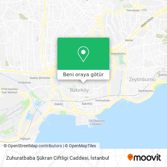 Zuhuratbaba Şükran Ciftligi Caddesi harita