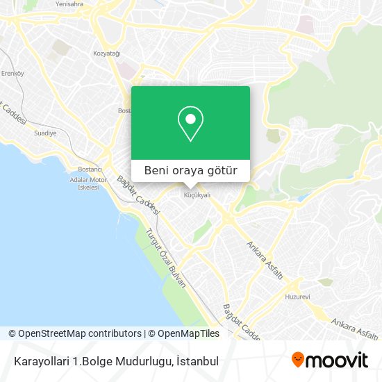 Karayollari 1.Bolge Mudurlugu harita