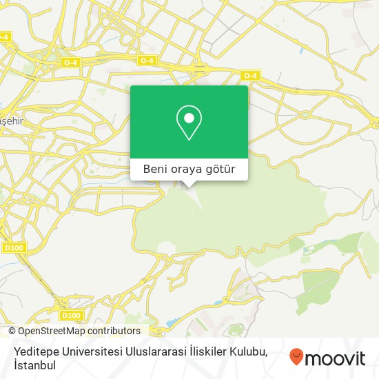 Yeditepe Universitesi Uluslararasi İliskiler Kulubu harita