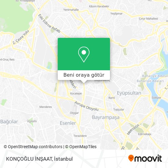 KONÇOĞLU İNŞAAT harita