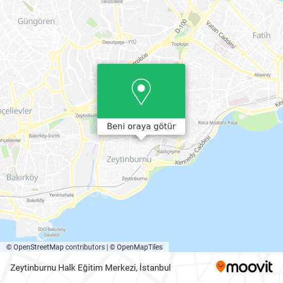 Zeytinburnu Halk Eğitim Merkezi harita