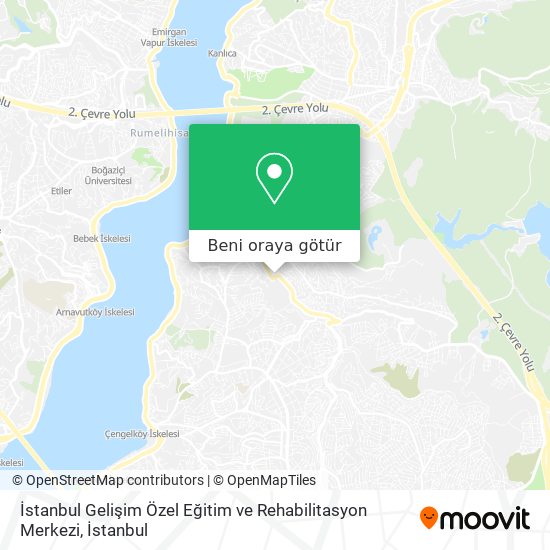 İstanbul Gelişim Özel Eğitim ve Rehabilitasyon Merkezi harita