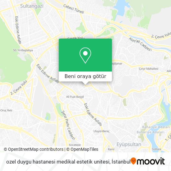 ozel duygu hastanesi medikal estetik unitesi harita