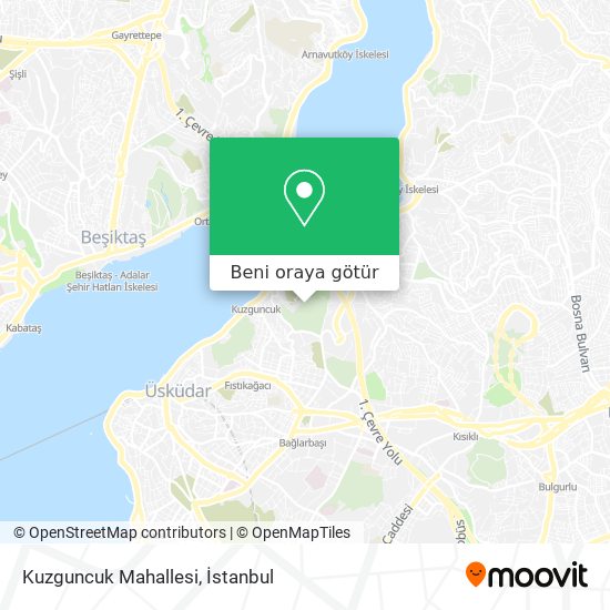 Kuzguncuk Mahallesi harita