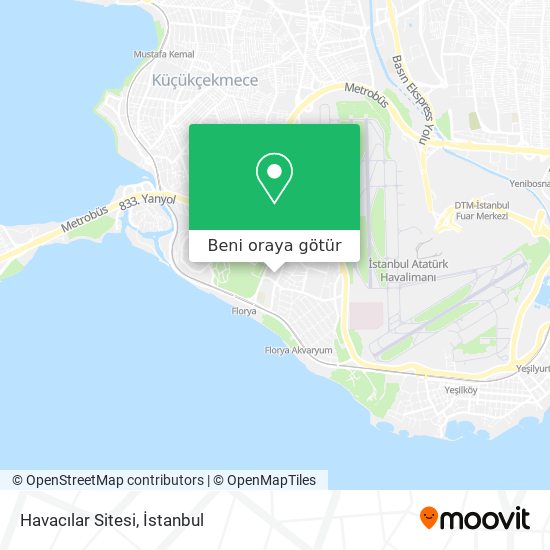 Havacılar Sitesi harita
