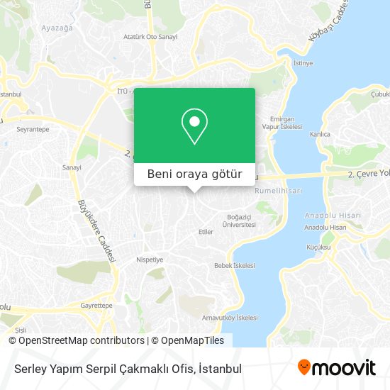 Serley Yapım Serpil Çakmaklı Ofis harita