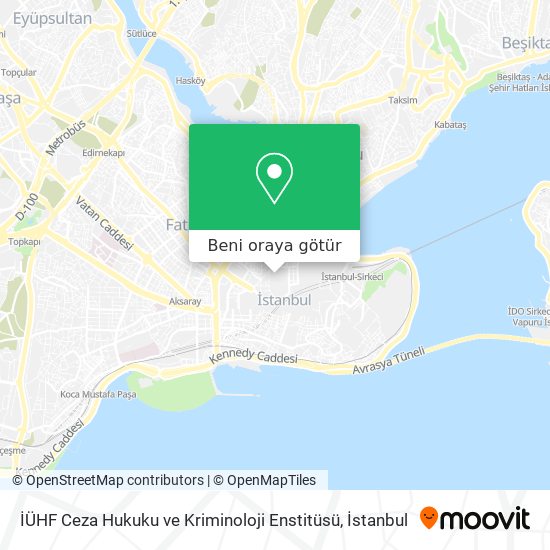 İÜHF Ceza Hukuku ve Kriminoloji Enstitüsü harita