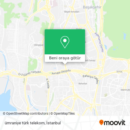 ümraniye türk telekom harita