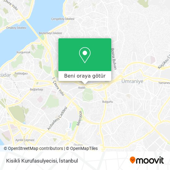 Kisikli Kurufasulyecisi harita