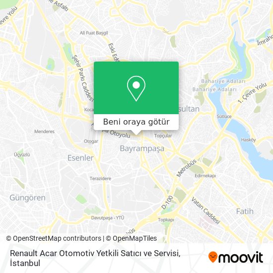 Renault Acar Otomotiv Yetkili Satıcı ve Servisi harita