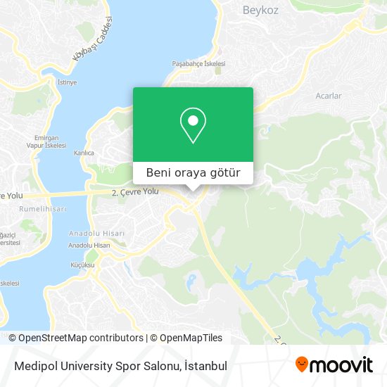 Medipol University Spor Salonu harita