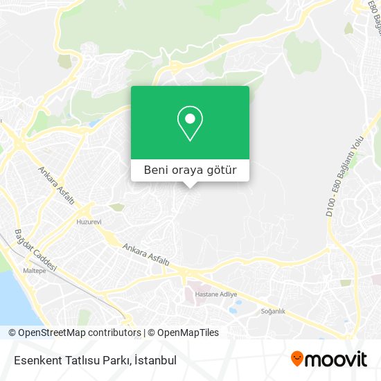 Esenkent Tatlısu Parkı harita