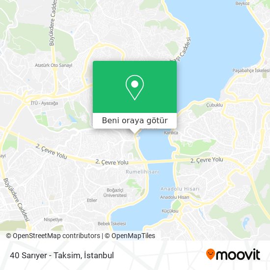 40 Sarıyer - Taksim harita
