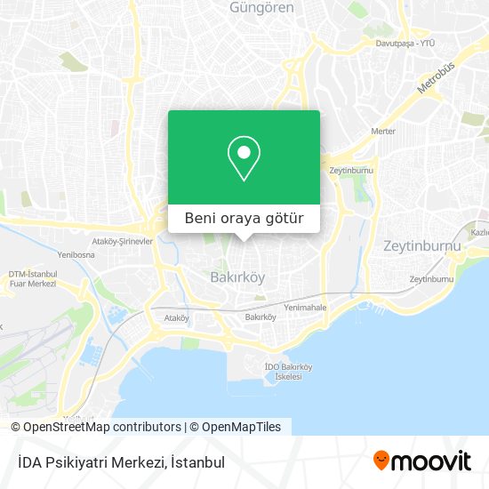 İDA Psikiyatri Merkezi harita