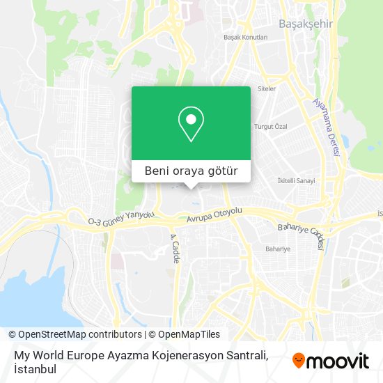 My World Europe Ayazma Kojenerasyon Santrali harita
