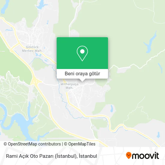 Rami Açık Oto Pazarı (İstanbul) harita
