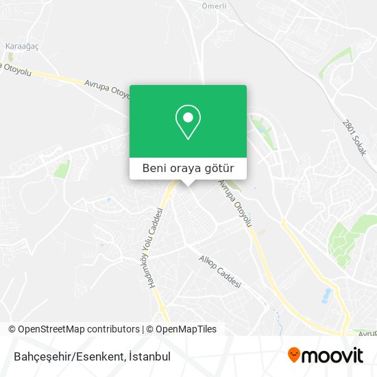 Bahçeşehir/Esenkent harita