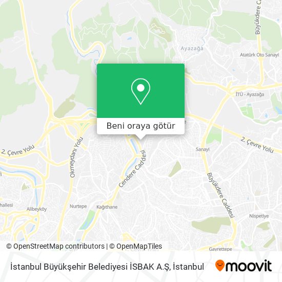 İstanbul Büyükşehir Belediyesi İSBAK A.Ş harita