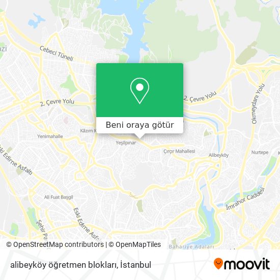 alibeyköy öğretmen blokları harita