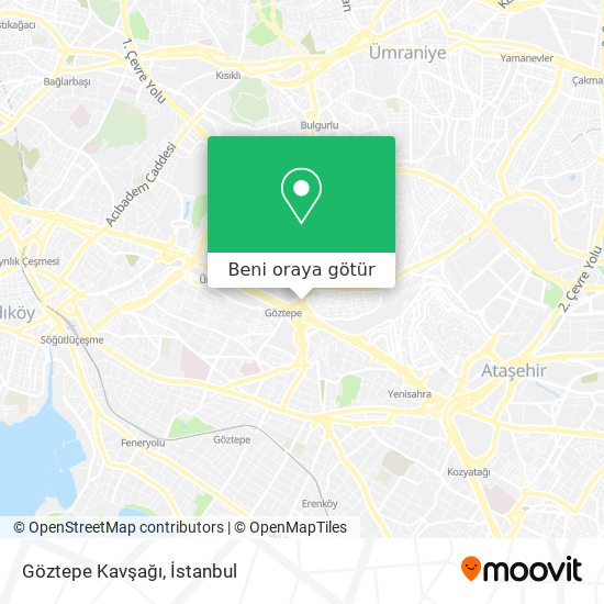 Göztepe Kavşağı harita