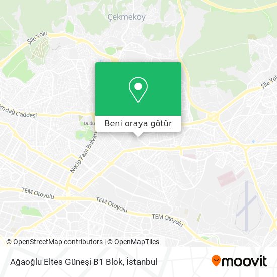 Ağaoğlu Eltes Güneşi B1 Blok harita
