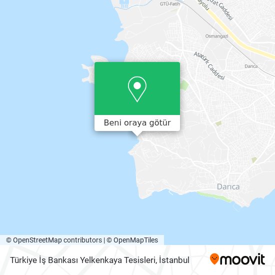 Türkiye İş Bankası Yelkenkaya Tesisleri harita