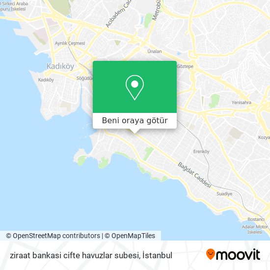 ziraat bankasi cifte havuzlar subesi harita