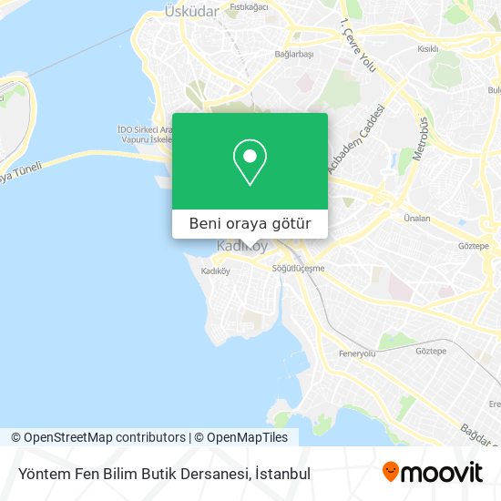 Yöntem Fen Bilim Butik Dersanesi harita