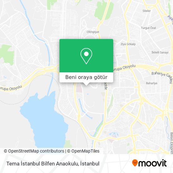 Tema İstanbul Bilfen Anaokulu harita