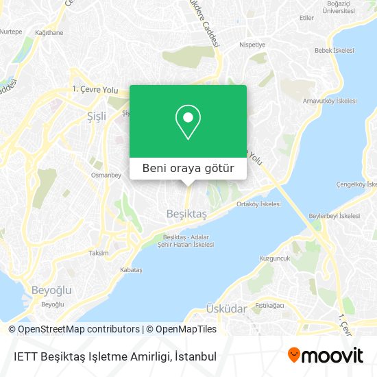 IETT Beşiktaş Işletme Amirligi harita