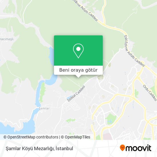 Şamlar Köyü Mezarlığı harita