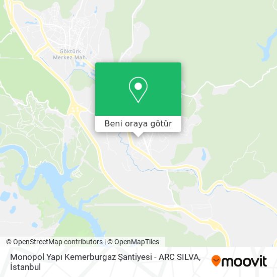 Monopol Yapı Kemerburgaz Şantiyesi - ARC SILVA harita
