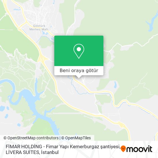 FİMAR HOLDİNG - Fimar Yapı Kemerburgaz şantiyesi, LİVERA SUİTES harita