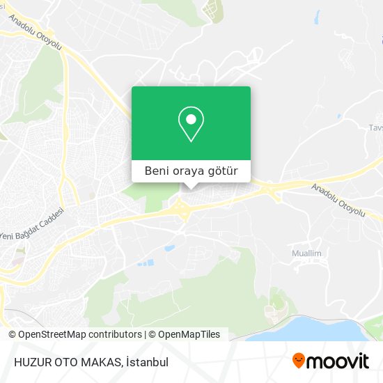 HUZUR OTO MAKAS harita