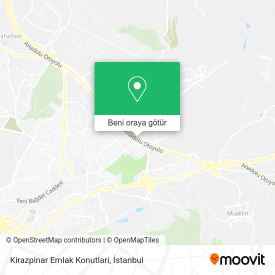 Kirazpinar Emlak Konutlari harita