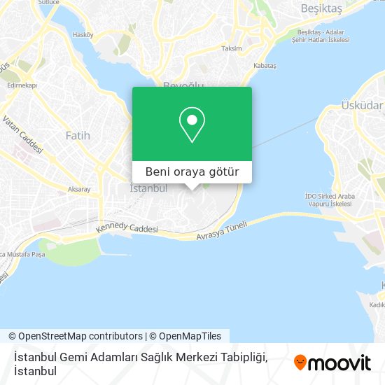 İstanbul Gemi Adamları Sağlık Merkezi Tabipliği harita