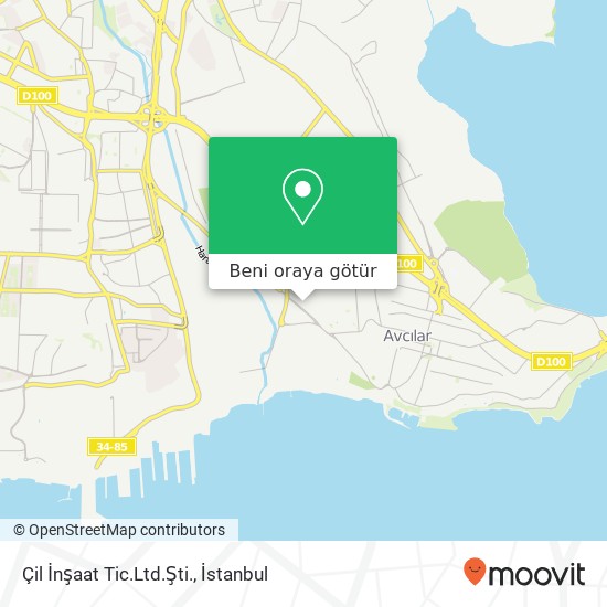 Çil İnşaat Tic.Ltd.Şti. harita