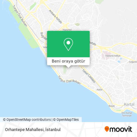 Orhantepe Mahallesi harita
