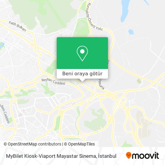 MyBilet Kiosk-Viaport Mayastar Sinema harita