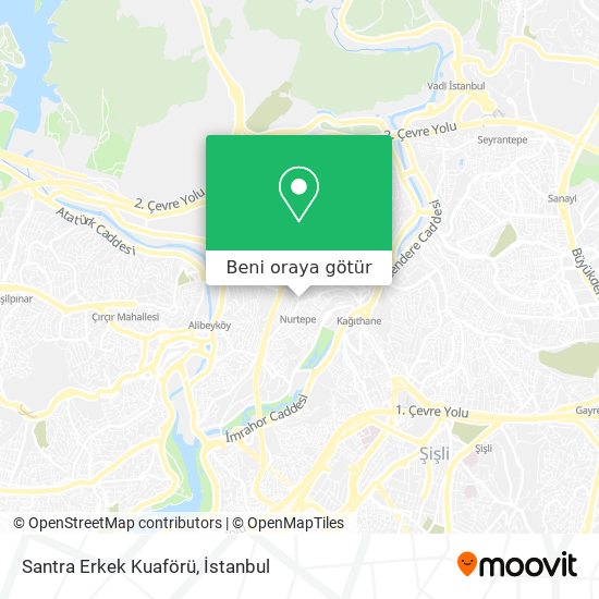 Santra Erkek Kuaförü harita