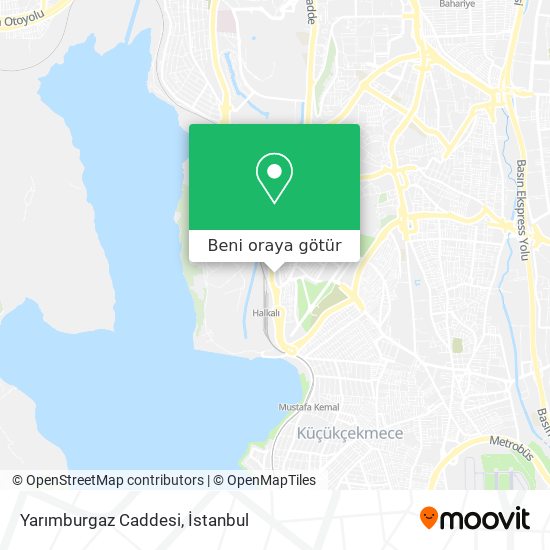 Yarımburgaz Caddesi harita